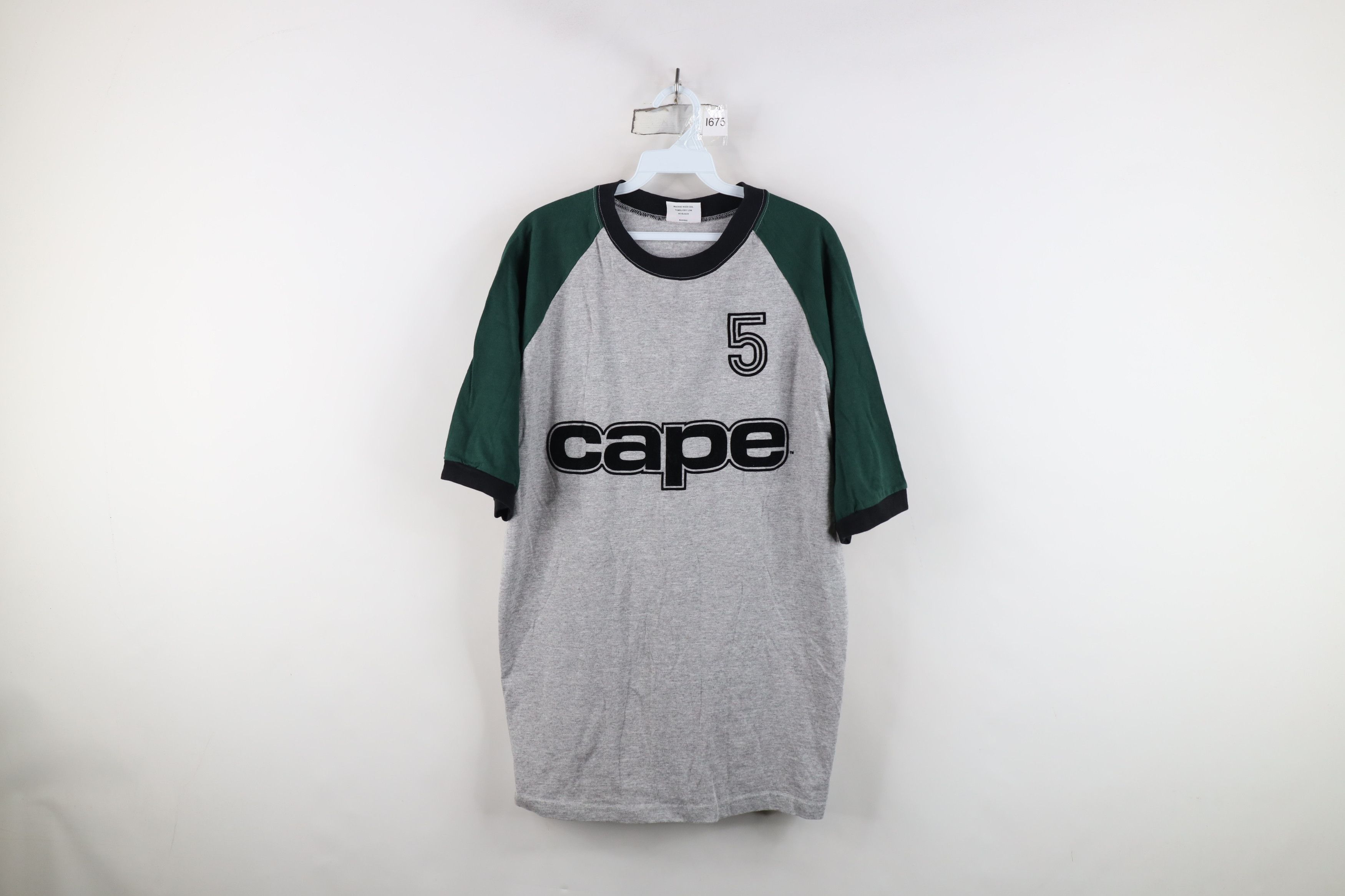 Vintage Vintage 90s Cape National Skateboards Raglan T-Shirt USA Size US L / EU 52-54 / 3 - 1 Thumbnail