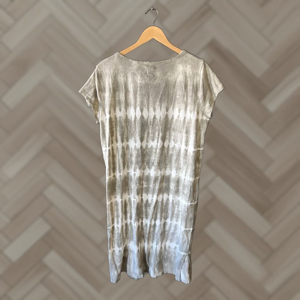 Gap Gap Shirt Dress Womens Gray Tie Dye Short Sleeve Size L Size L / US 10 / IT 46 - 1 Thumbnail
