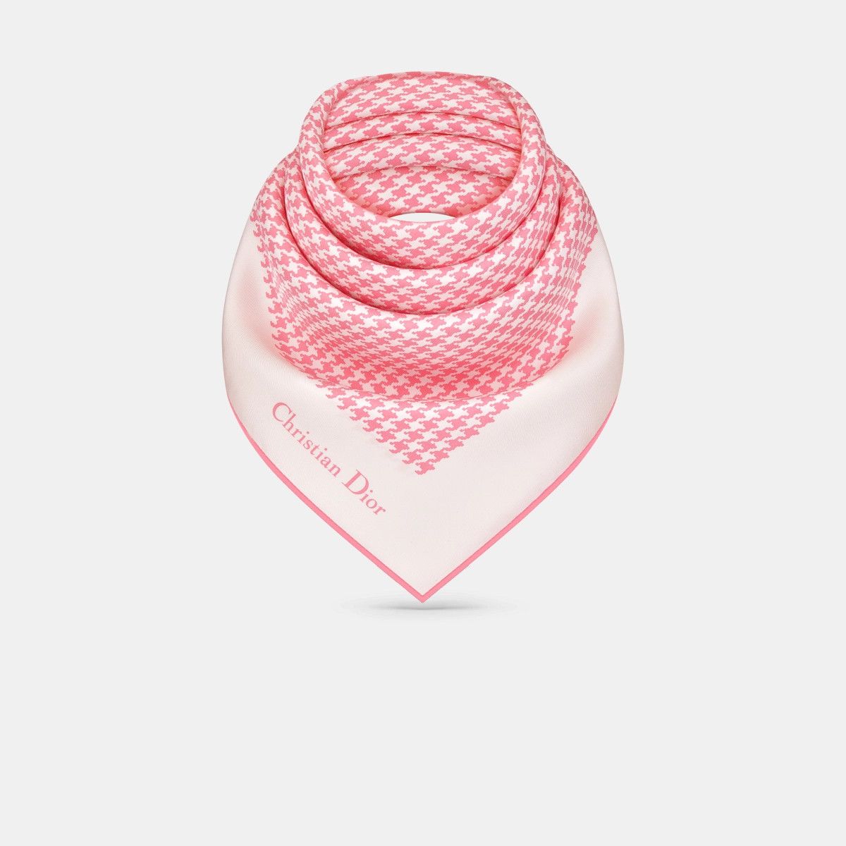 Dior o1bcso1str0226 Size:OS/70 Square Scarf in White/Pink Size ONE SIZE - 3 Thumbnail