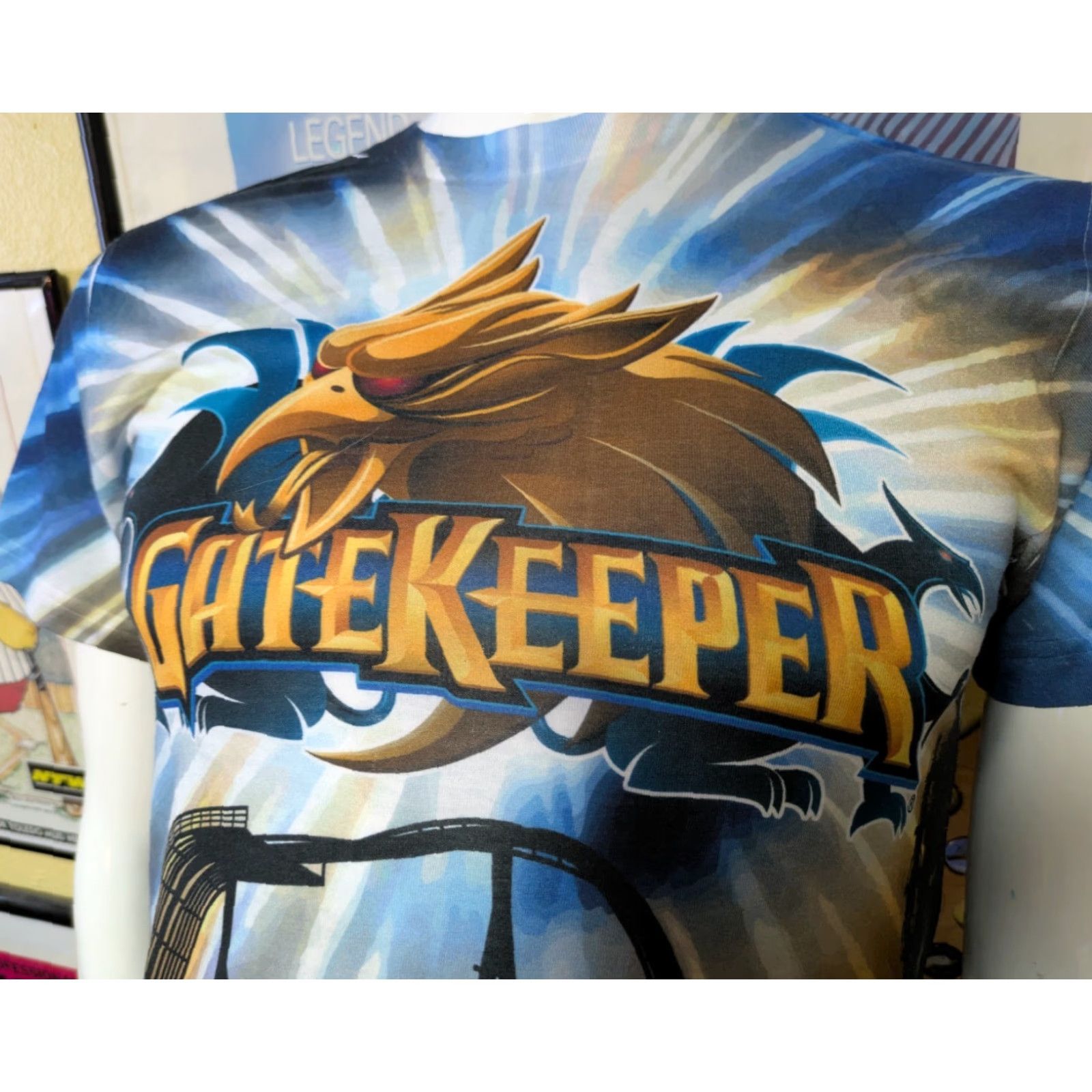 Vintage Cedar Point Amusement Park Gatekeeper Roller Coaster Allover Print T Shirt Small Size US S / EU 44-46 / 1 - 2 Thumbnail