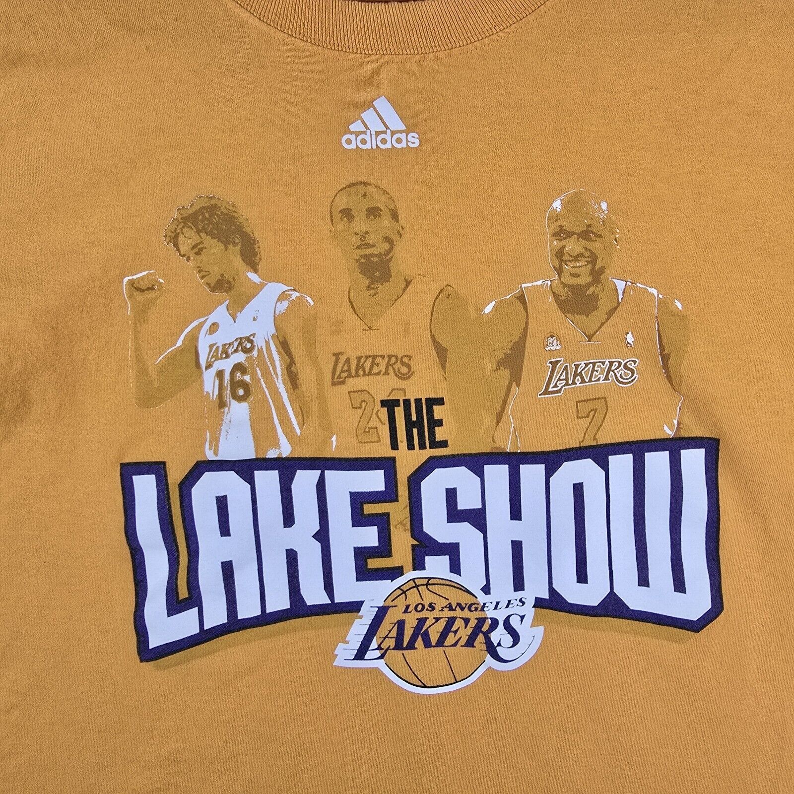 Adidas Adidas LA Lakers The Lake Show Kobe Bryant Shirt Sz Large Size US L / EU 52-54 / 3 - 4 Thumbnail