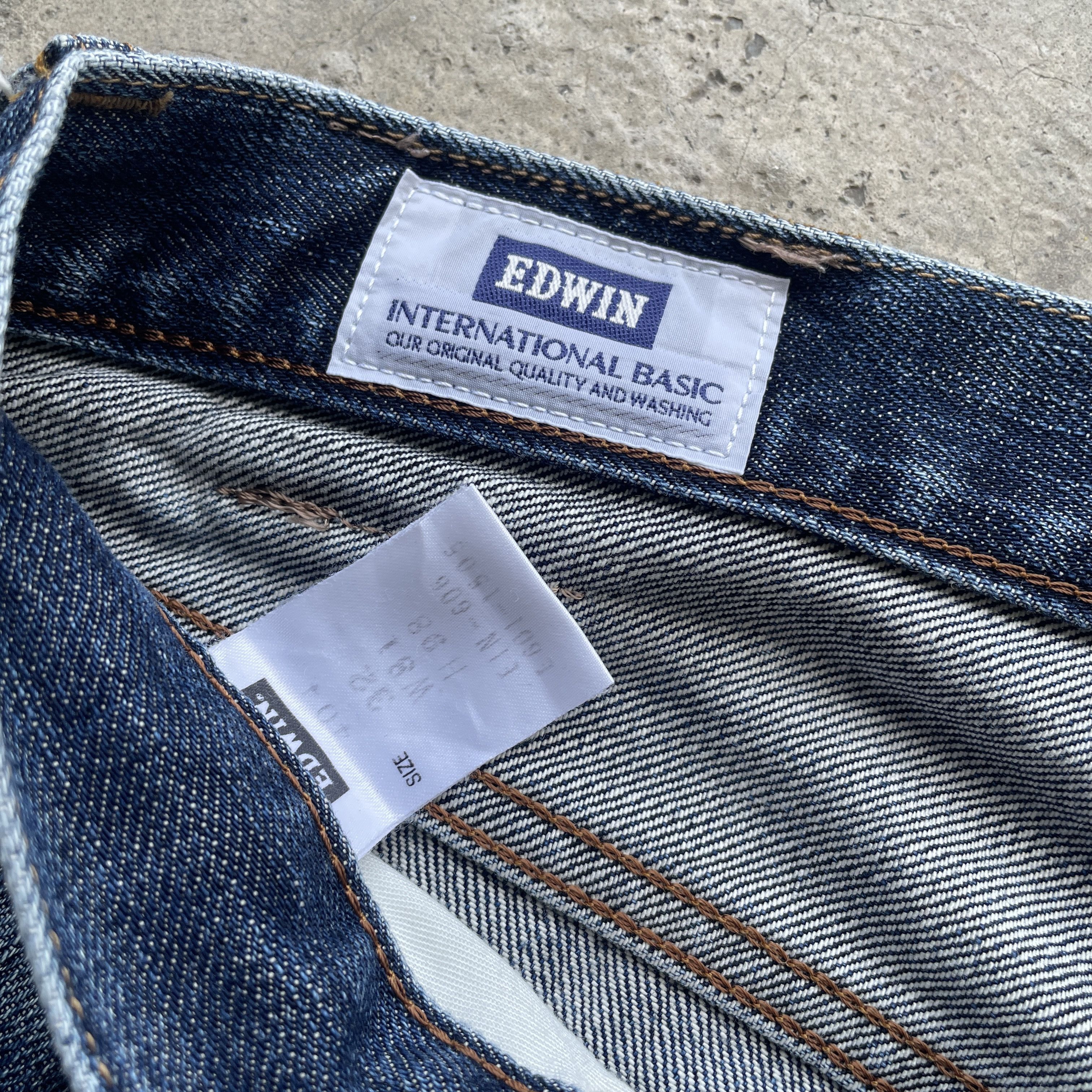 Edwin VINTAGE EDWIN 404 JAPAN FADED DENIM PANTS JEANS W31x33.5 Size US 31 - 8 Thumbnail