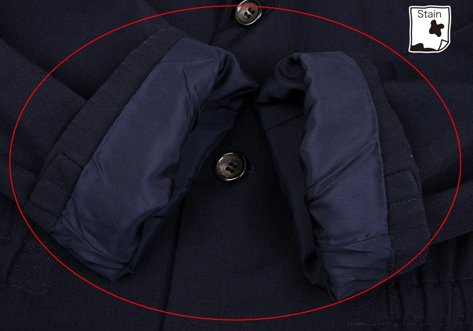 Comme des Garcons Homme Plus Wool Gabardine Gathered Jacket in Navy M Size US M / EU 48-50 / 2 - 8 Thumbnail
