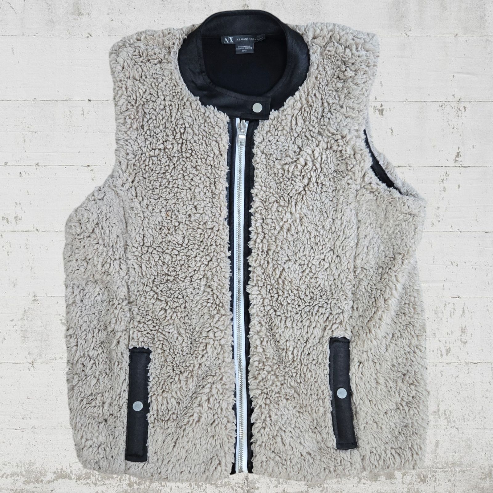 Armani Exchange Armani Exchange Tan Faux Fur Vest Size Medium Size M / US 6-8 / IT 42-44 - 2 Thumbnail