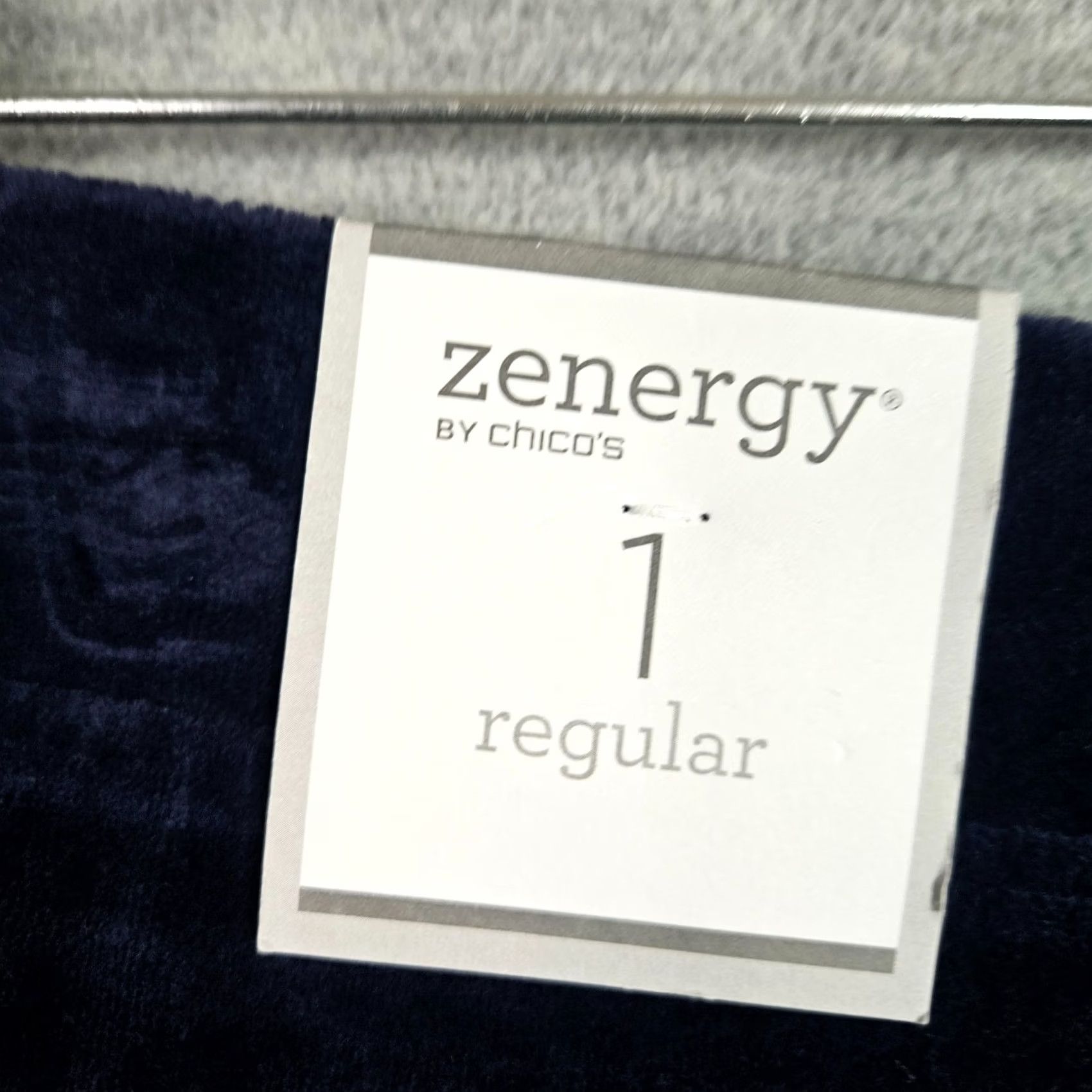 Vintage Zenergy Chico's Women's Pants Regular Cotton Polyester Blue Solid Pant Size 1 Size 25" / US 0 / IT 36 - 7 Thumbnail