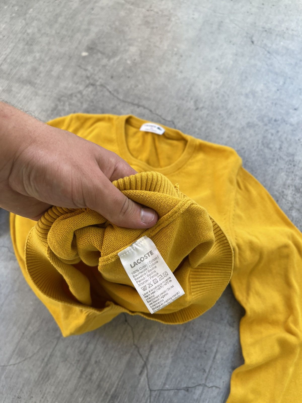 Lacoste × Vintage Lacoste vintage sweater striped long sleeve sweatshirt Size US L / EU 52-54 / 3 - 6 Thumbnail