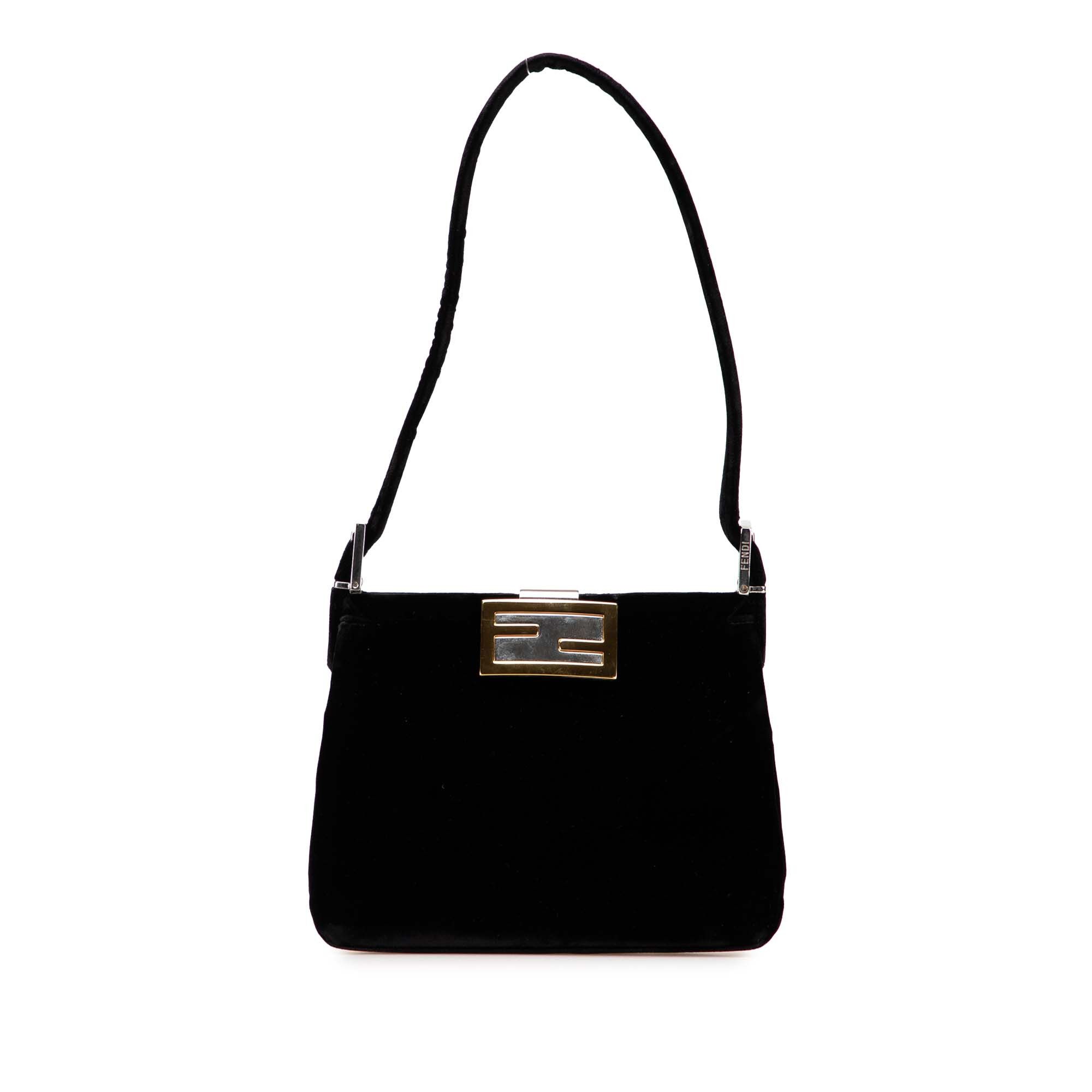 Fendi Velvet Shoulder Bag