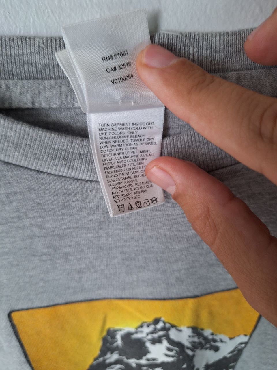 The North Face × Vintage Vintage 90s The North Face hiking print Long Sleeve T Shirt Size US L / EU 52-54 / 3 - 5 Thumbnail