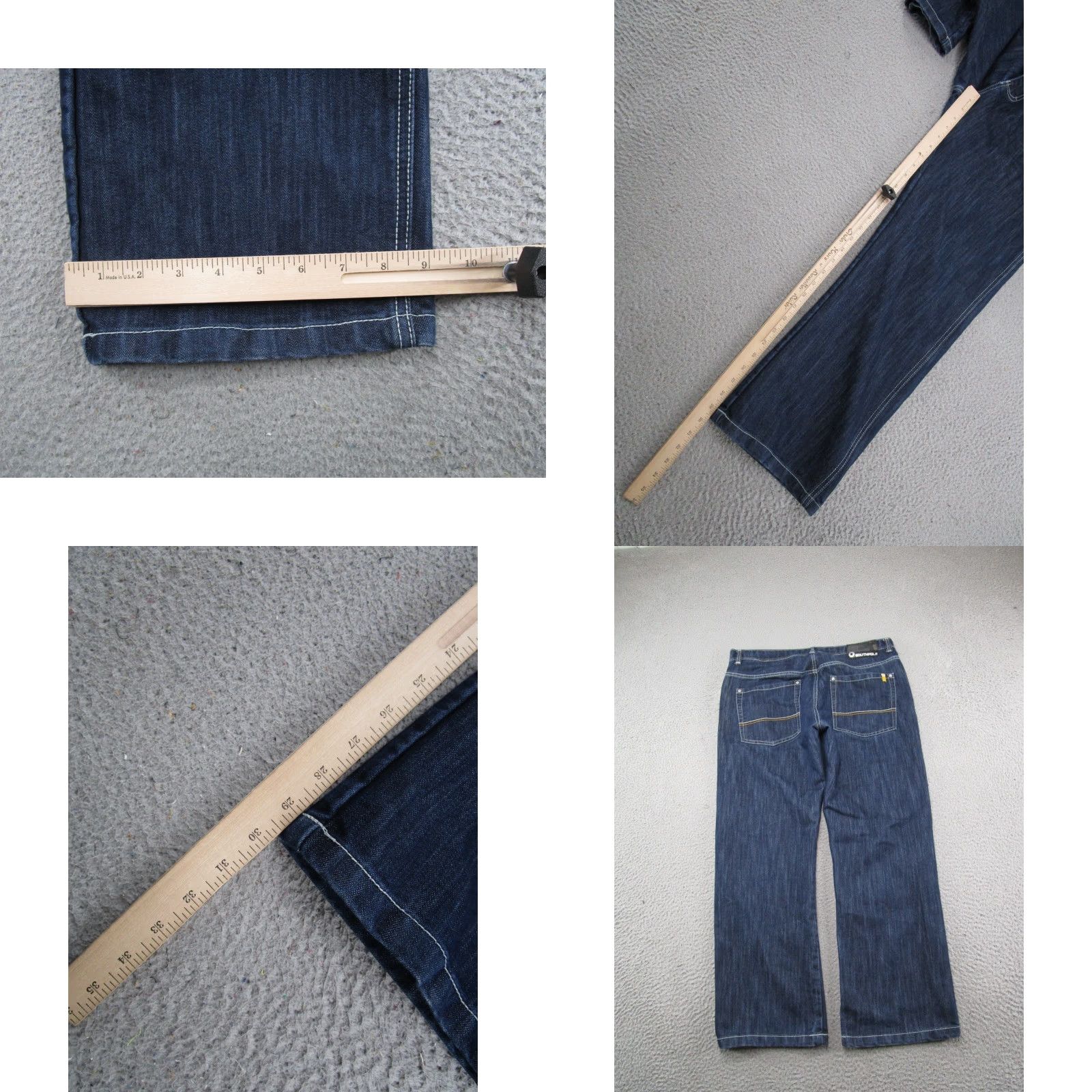 Southpole VINTAGE Southpole Jeans Hip Hop Style 5-Pocket Design Denim Blue Wide Straight 38x30 Mens Midwest Jeans Size US 38 / EU 54 - 8 Thumbnail