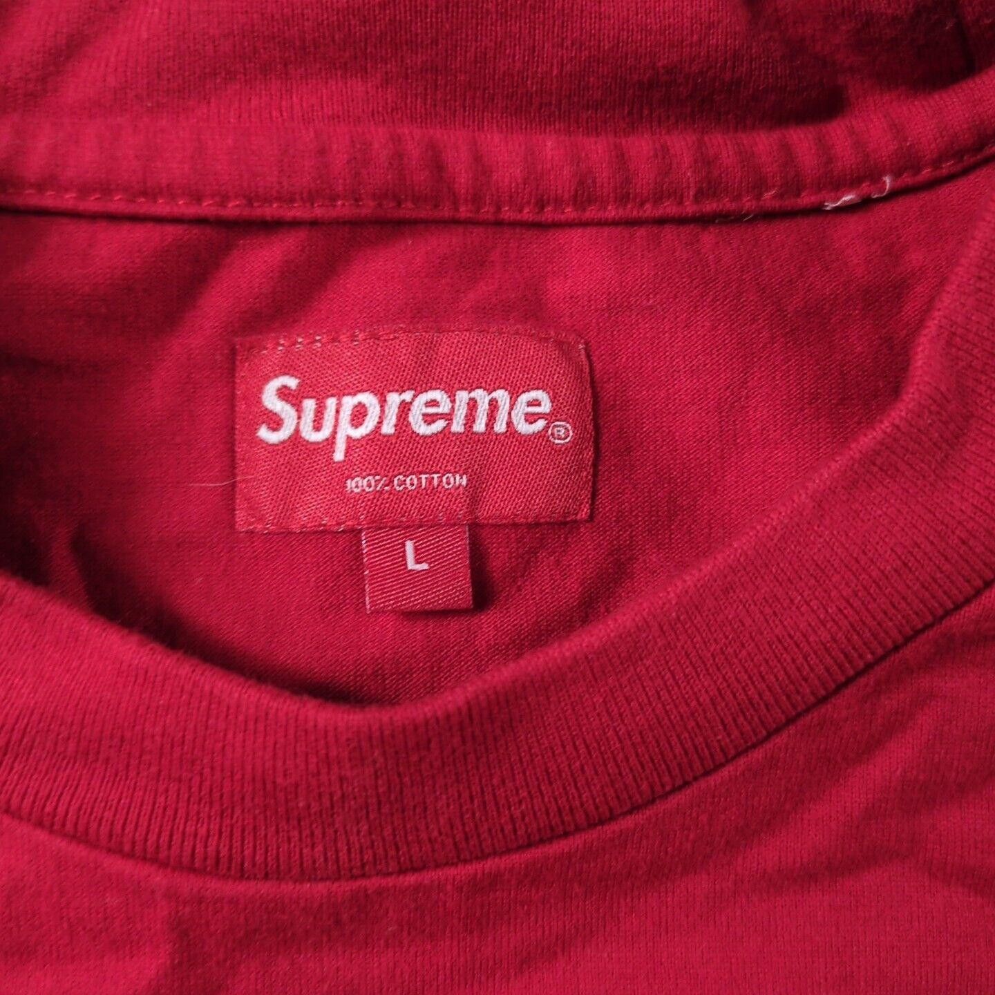 Supreme Supreme S/S T-Shirt Large Red New York Embroidered Size US L / EU 52-54 / 3 - 2 Thumbnail