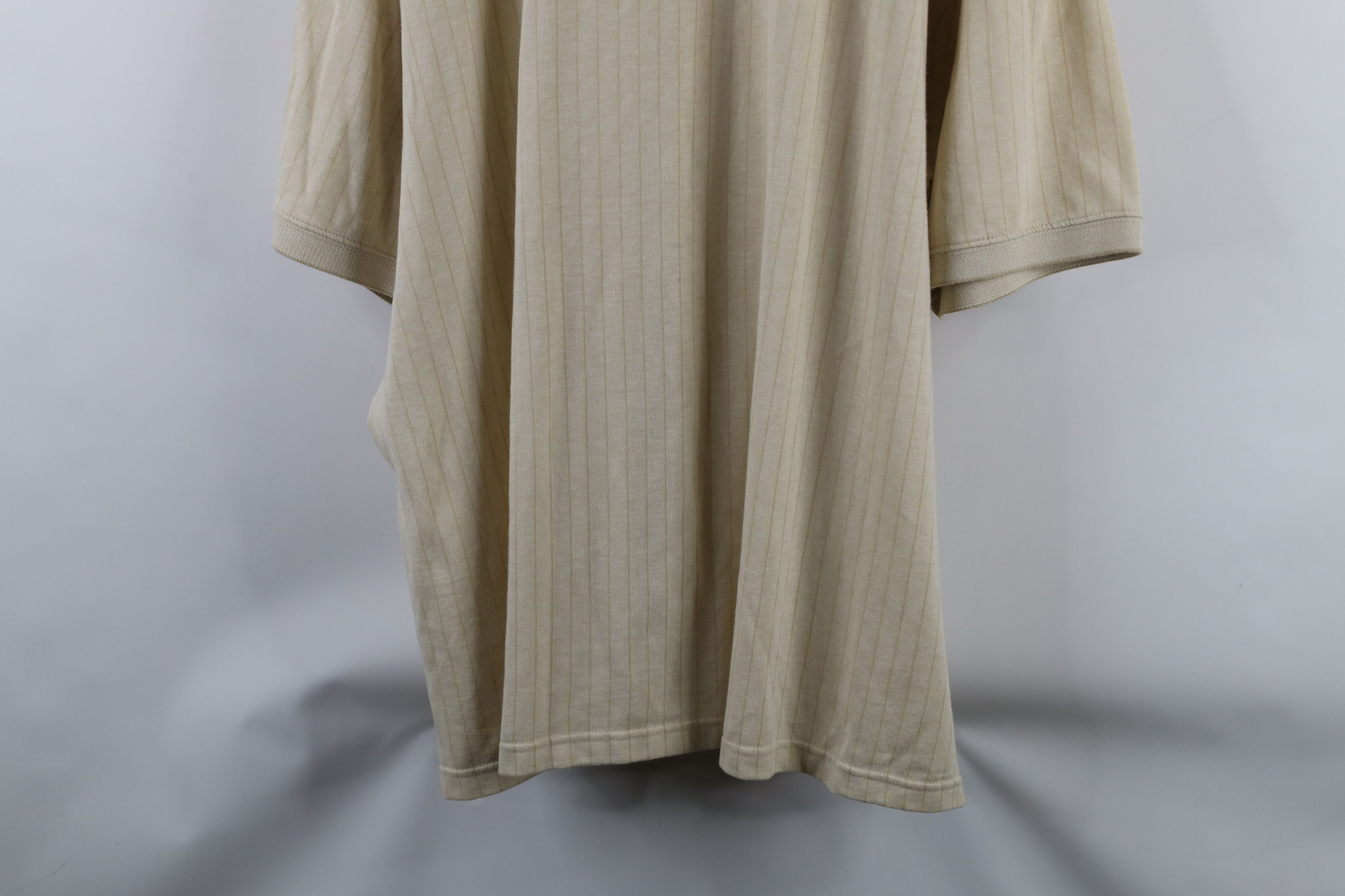 Vintage Vintage 90s Streetwear Knit Collared Golf Polo Shirt Beige Size US XXL / EU 58 / 5 - 7 Thumbnail