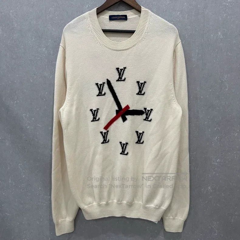 Louis Vuitton Louis Vuitton Clock logo sweater Size US XXL / EU 58 / 5 - 1 Thumbnail