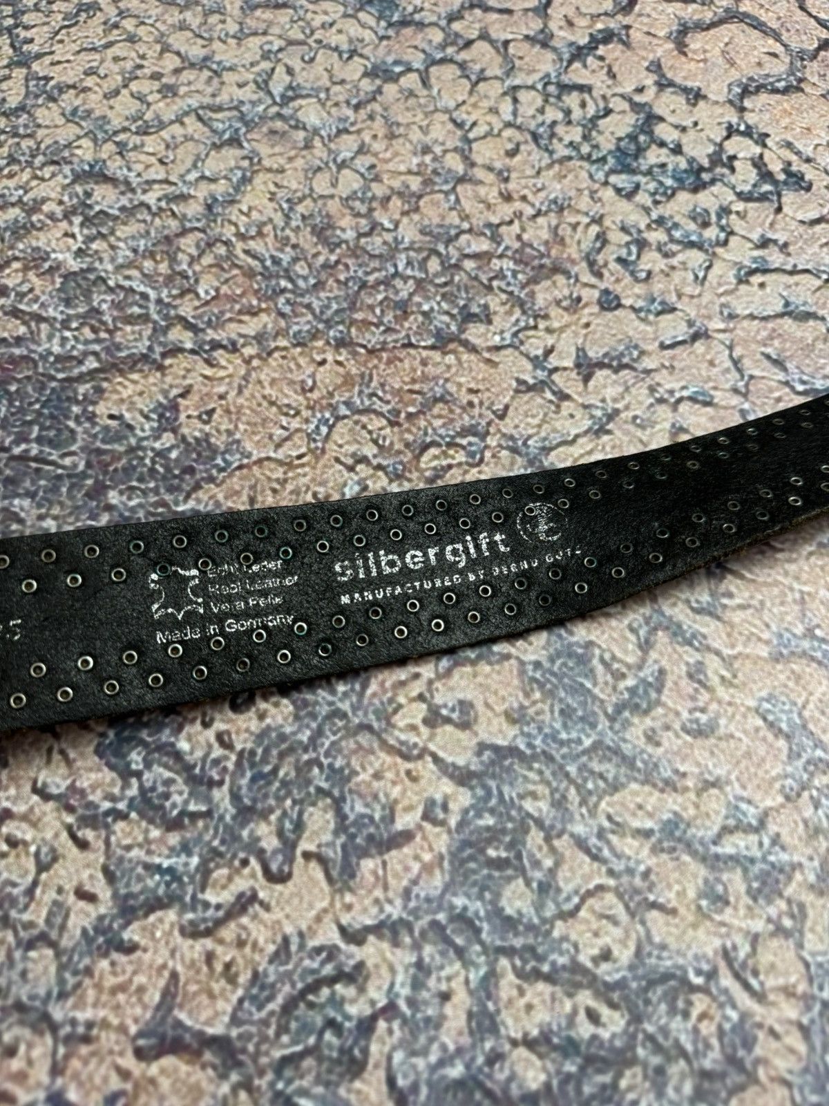 Japanese Brand Black Punk Metal Pin Heavy Leather Gothic Avantgarde Belt Size ONE SIZE - 6 Thumbnail