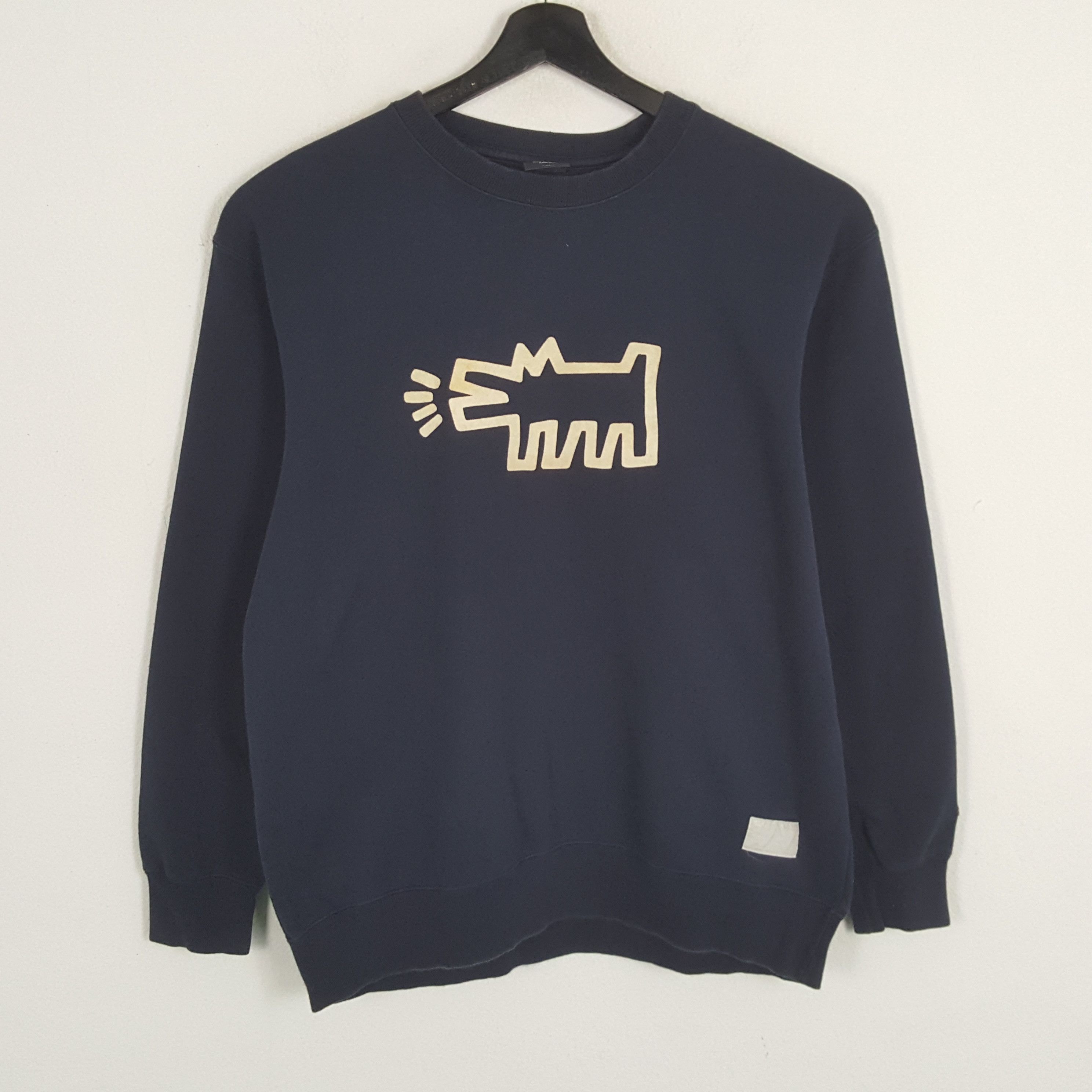 Japanese Brand × Keith Haring × Vintage KEITH HARING Center Design Streetwear Style Sweatshirt Size US L / EU 52-54 / 3 - 1 Thumbnail