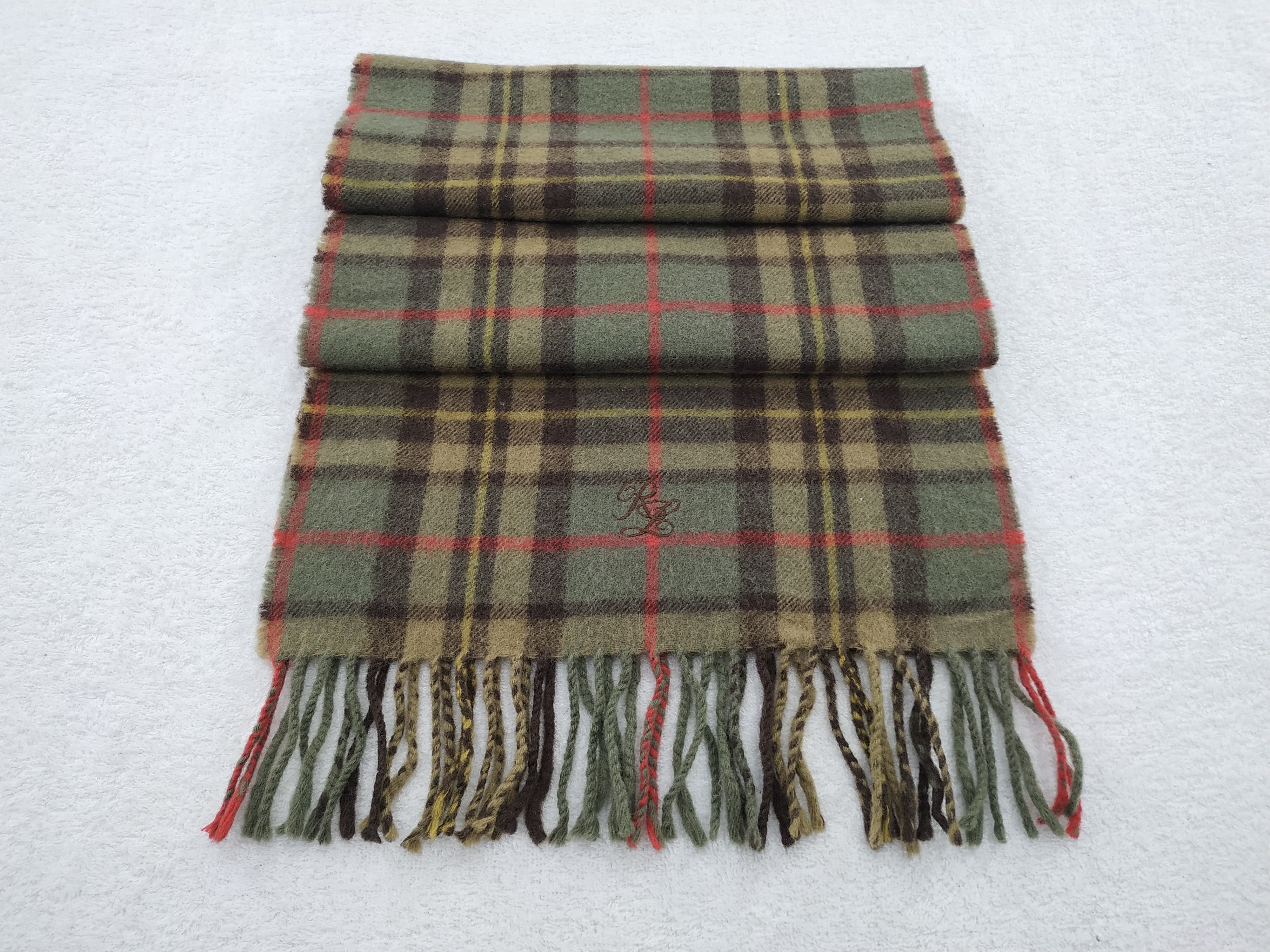 Ralph Lauren Vintage Ralph Lauren Wool Scarf/Muffler/Neckwear MF041 Size ONE SIZE - 2 Thumbnail