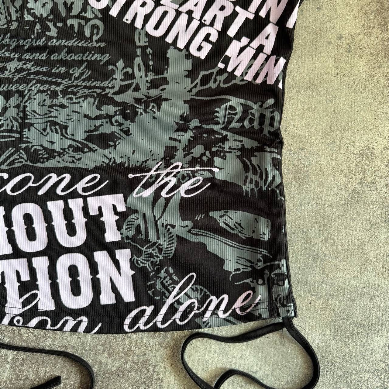 20471120 × Vintage Opium Y2K Goth Punk Avant Garde Affliction Style T-Shirt Size S / US 4 / IT 40 - 7 Thumbnail