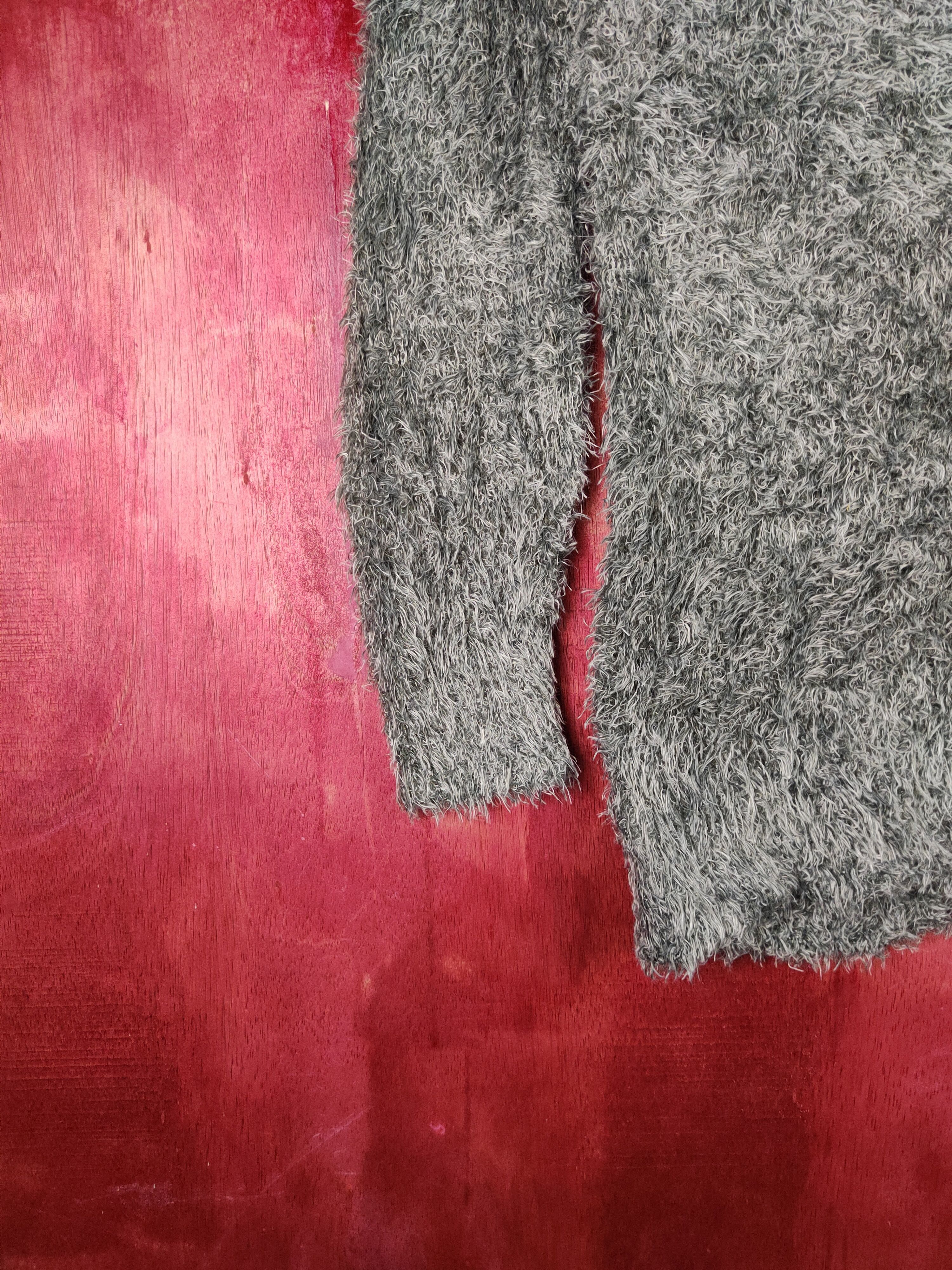 Japanese Brand × Vintage Dirz Dark Green Shag Shaggy Fur Mohair Knitwear #S1958 Size M / US 6-8 / IT 42-44 - 4 Thumbnail