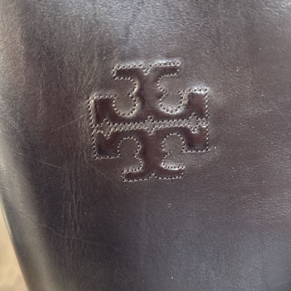 Tory Burch Tory Burch Women’s 7 Black Leather Logo The Riding Knee Hig Size US 7 / IT 37 - 7 Thumbnail