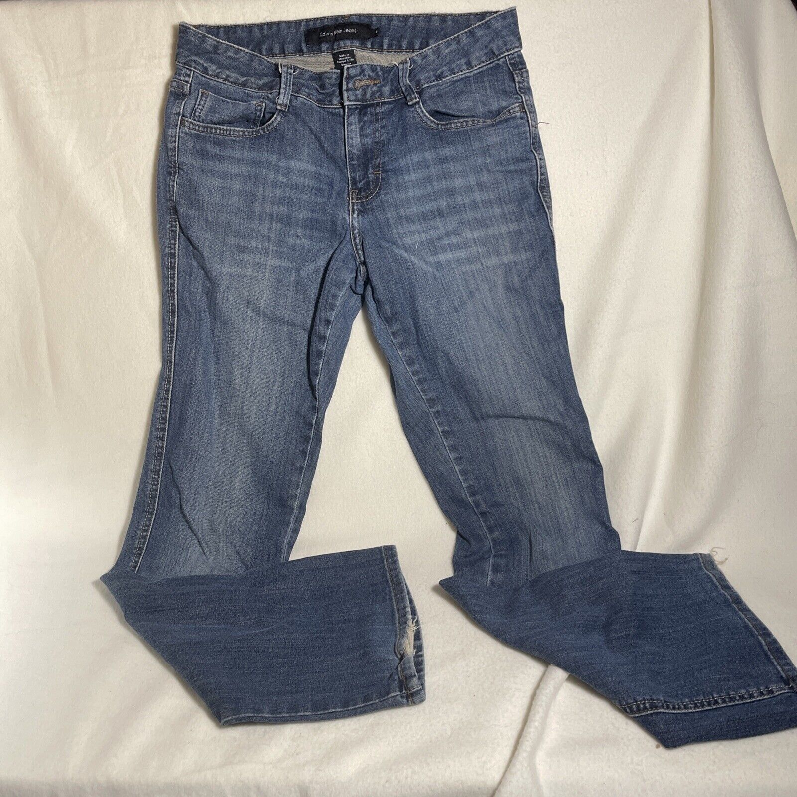 Calvin Klein Calvin Klein Jeans Women's 6 Blue Modern Boot Mid Rise Size 28" / US 6 / IT 42 - 1 Thumbnail