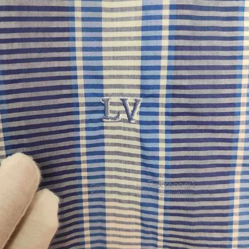 Louis Vuitton Louis Vuitton Blue Striped Cotton Shirt . Size US M / EU 48-50 / 2 - 4 Thumbnail