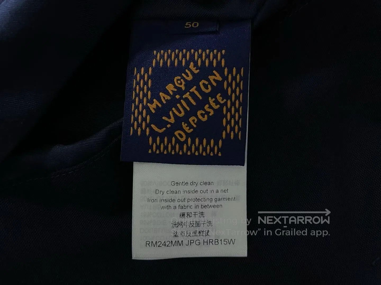 Louis Vuitton Louis Vuitton Navy LVERS Embroidered Jacket. Size US M / EU 48-50 / 2 - 2 Thumbnail