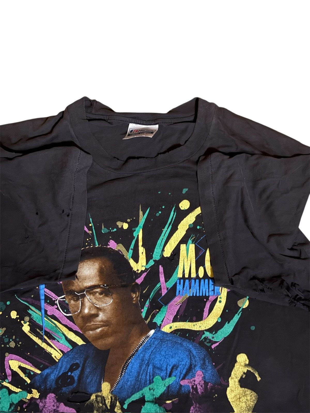 Vintage Thrashed 1990 MC hammer you can’t touch this T shirt Size US L / EU 52-54 / 3 - 6 Thumbnail