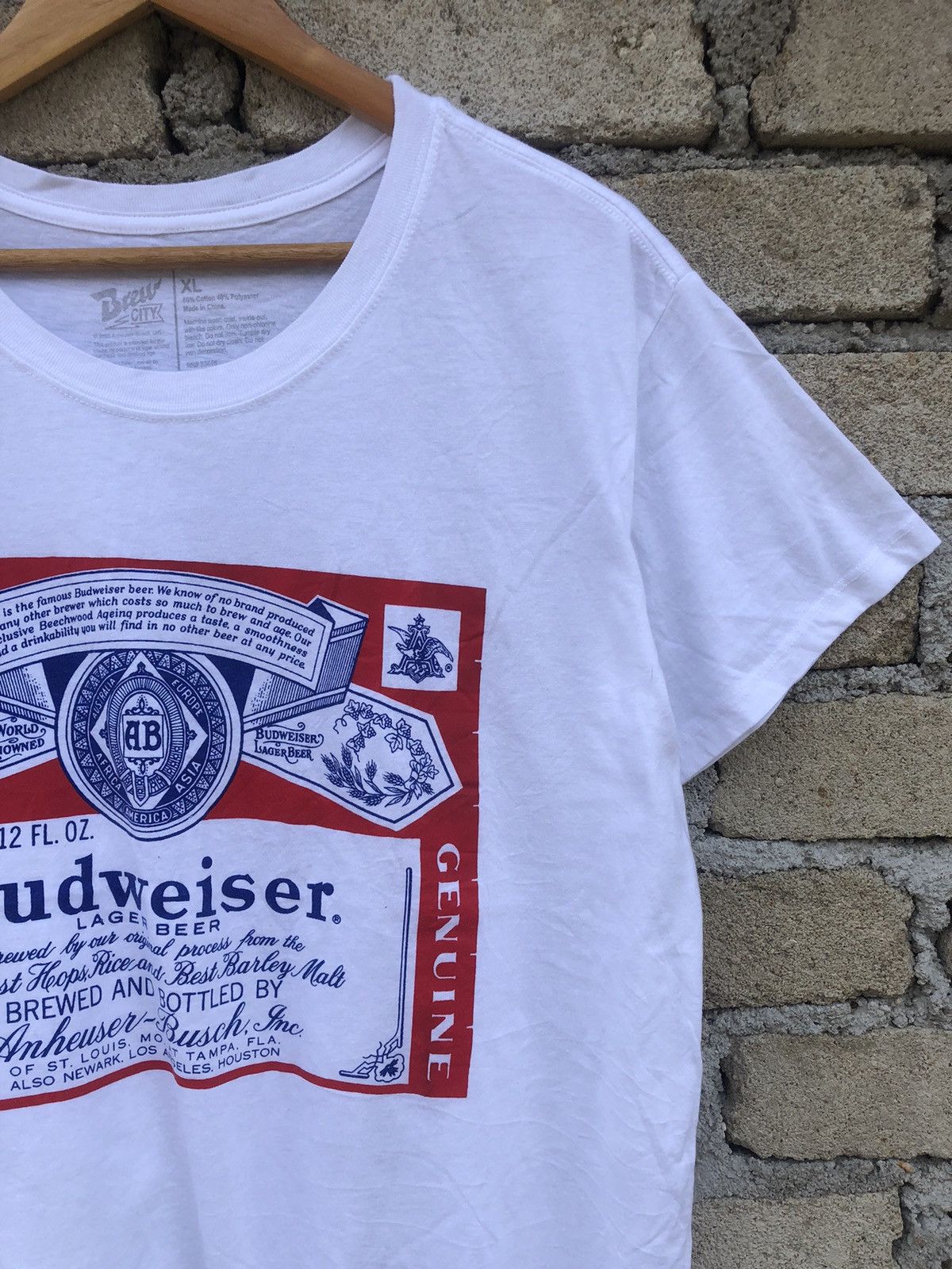 Budweiser Big Logo Brew City Budweiser Tshirts Size US XL / EU 56 / 4 - 7 Thumbnail