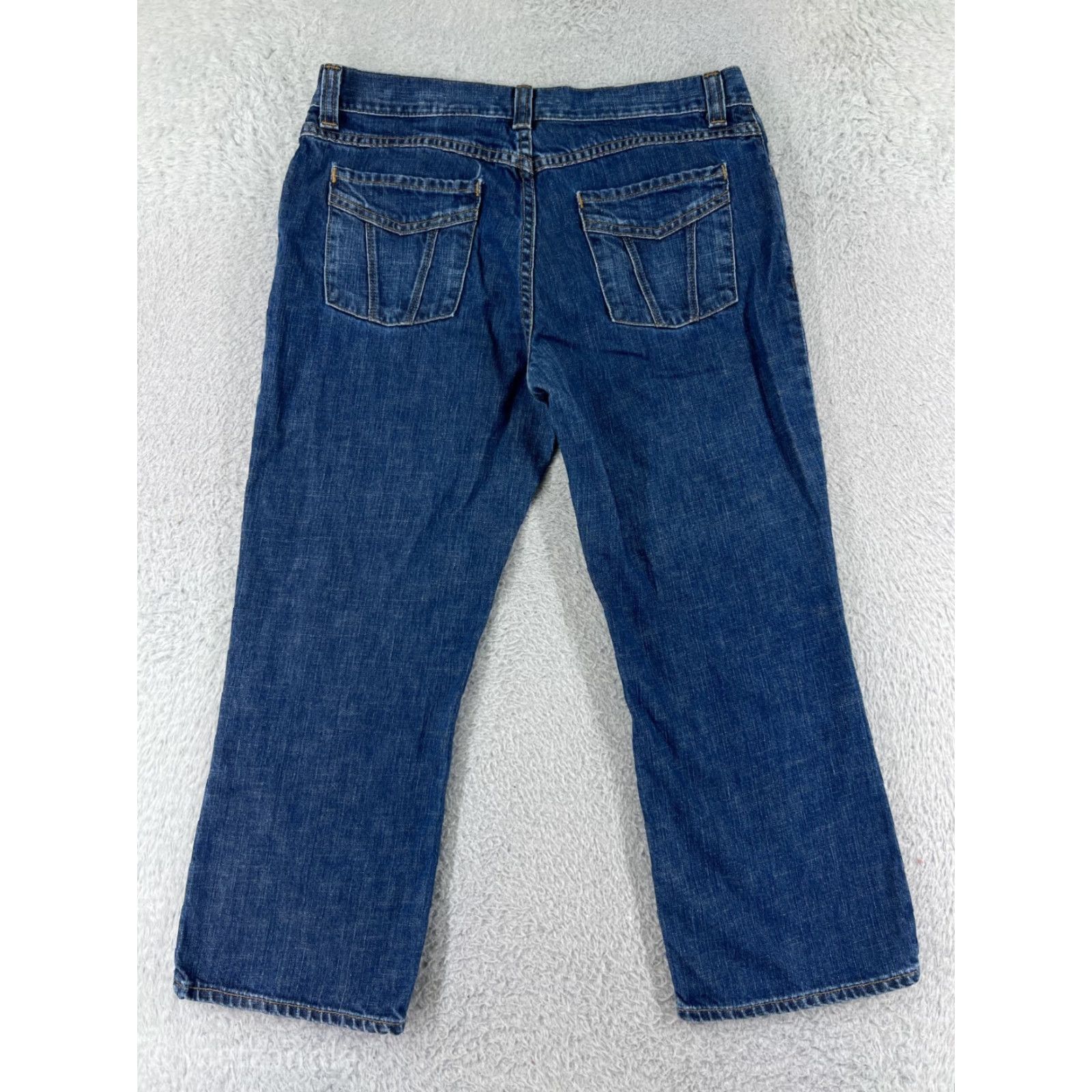 Eddie Bauer Eddie Bauer Jeans Women 28 Blue Denim Capri Cotton Blend Stretch Split Hem Casual Capri Jeans Women 28 Blue Eddie Bauer Size 28" / US 6 / IT 42 - 2 Thumbnail