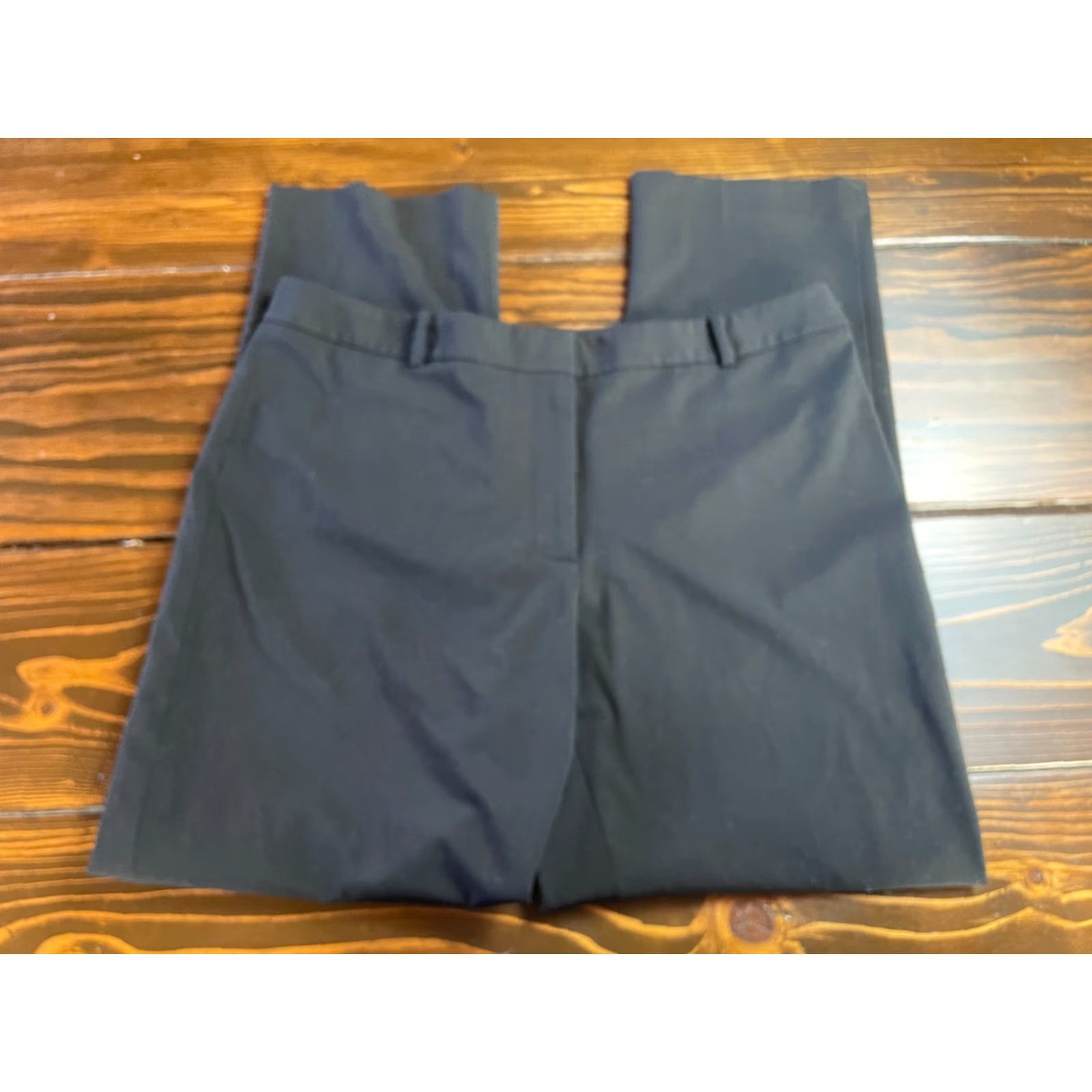 Calvin Klein Calvin Klein Dress Pants Women's Size 12 Black Flat Front Pockets Straight Leg Dress Pants Mens? Size 34" / US 12 / IT 48 - 2 Thumbnail
