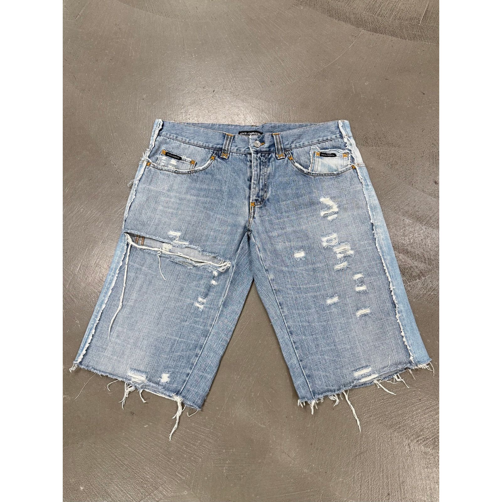 Dolce & Gabbana 2005 Dolce & Gabbana "David Beckham" deconstructed shorts Size US 36 / EU 52 - 1 Thumbnail