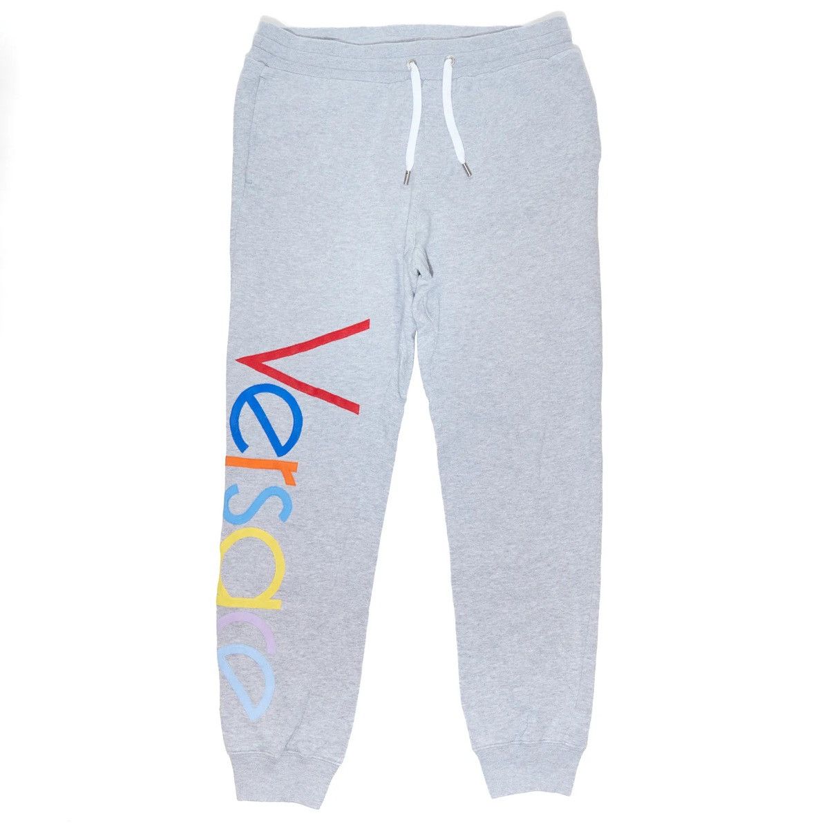 Versace VERSACE RAINBOW COLOR LOGO SWEATPANTS Size US 34 / EU 50 - 1 Thumbnail