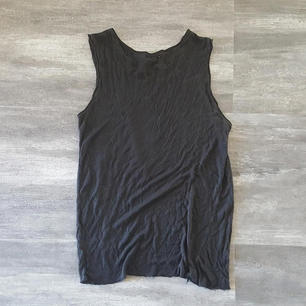 Designer Black Trim Detailed Melville Long Tank Size ONE SIZE - 2 Thumbnail