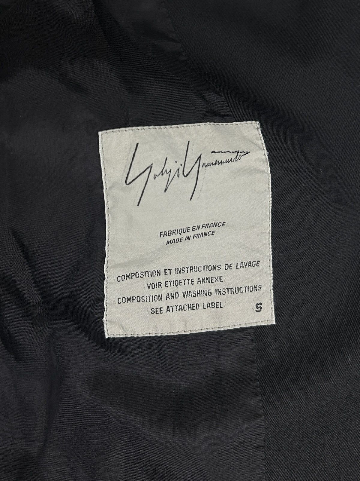 Yohji Yamamoto 90s Four Femme Slit Back Jacket Size S / US 4 / IT 40 - 3 Thumbnail