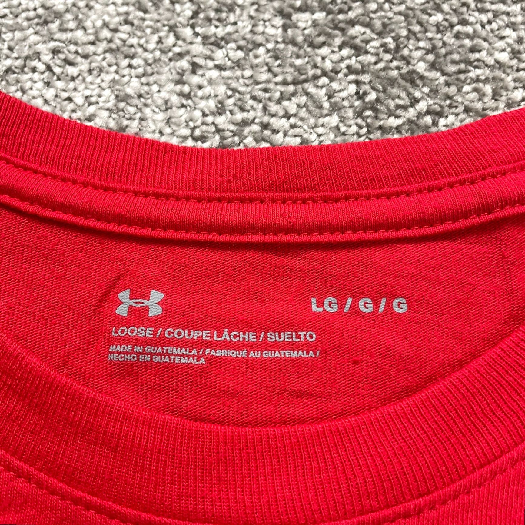 Under Armour Under Armour Shirt Mens Large Red Short Sleeve Teamate Logo Active Tee Size US L / EU 52-54 / 3 - 3 Thumbnail