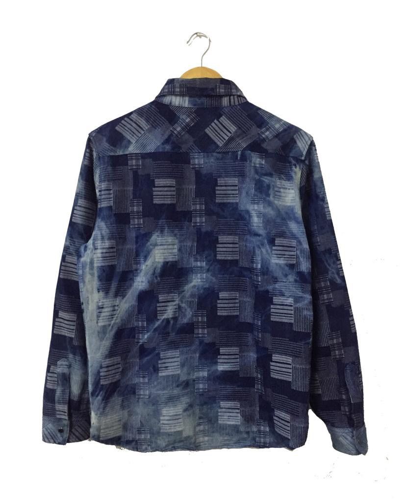 If Six Was Nine × Japanese Brand GROWTH BY GRAIL BORO SASHIKO JAPANESE JEANS SHIRT Size US M / EU 48-50 / 2 - 8 Thumbnail