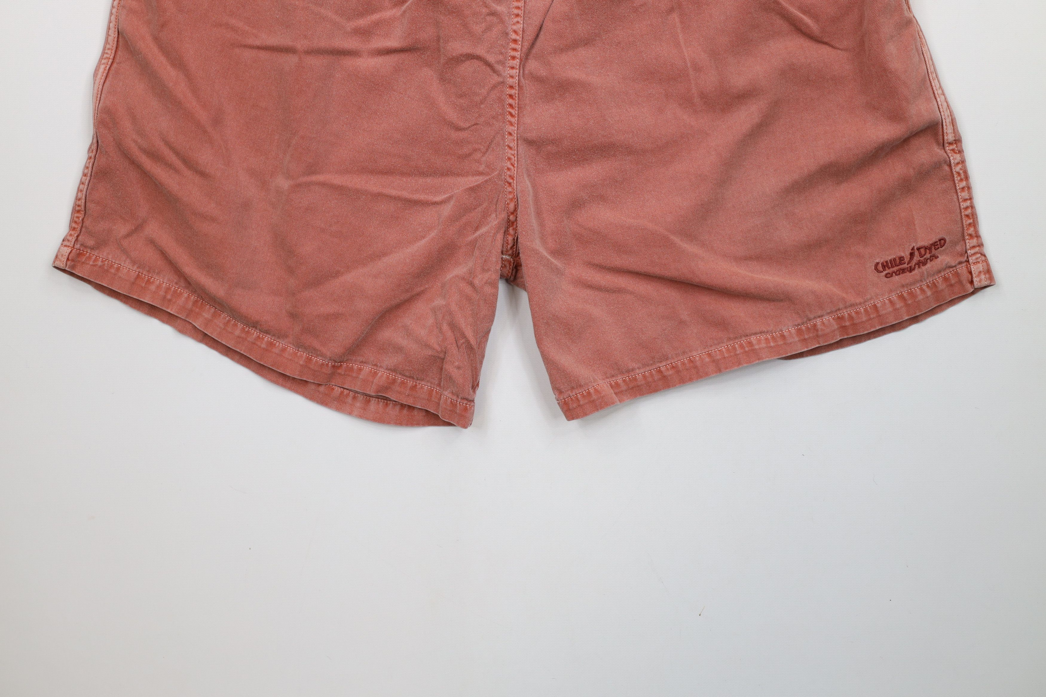 Vintage Vintage 90s Streetwear Stonewash Dyed Above Knee Shorts Size US 38 / EU 54 - 4 Thumbnail