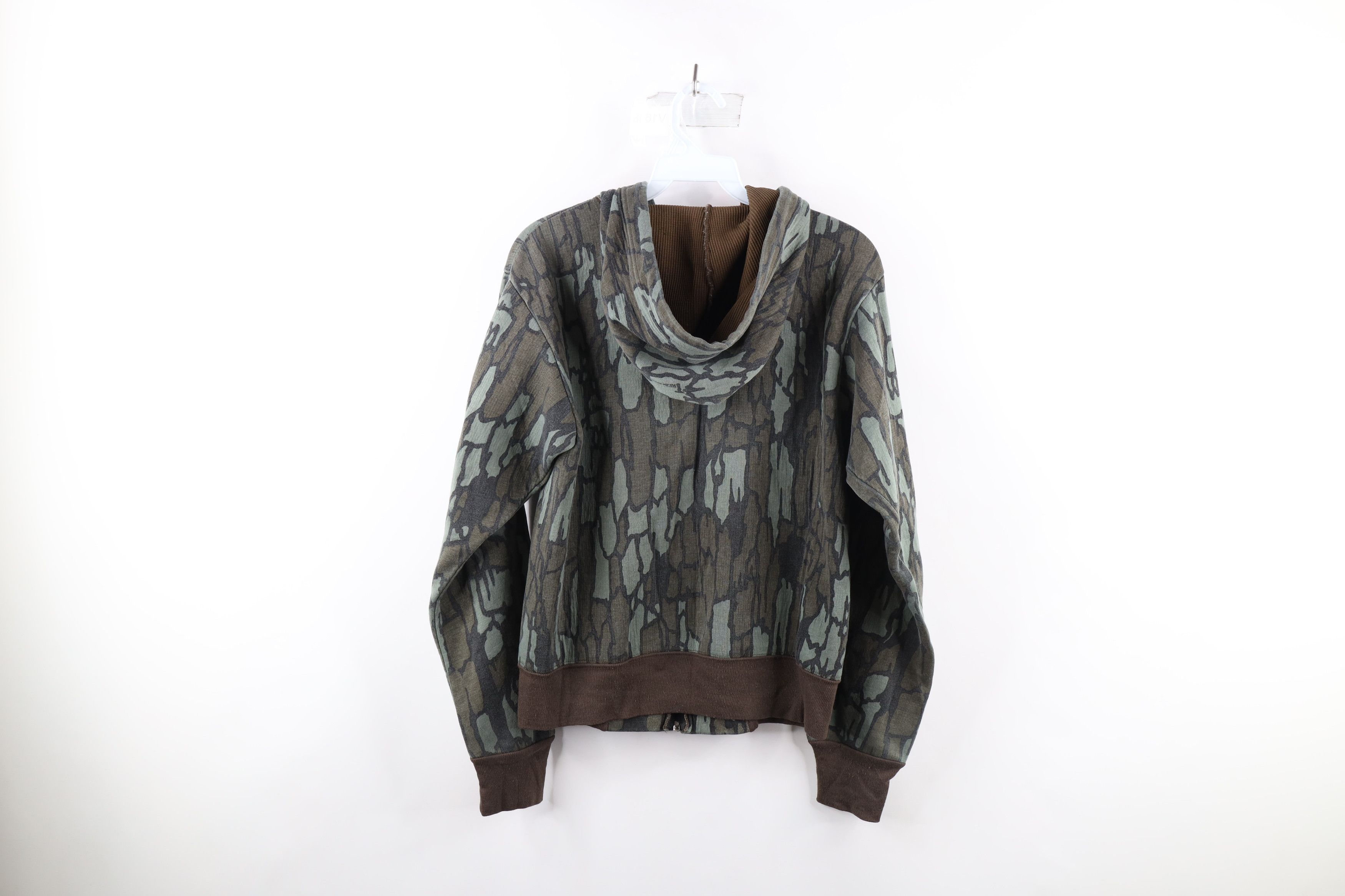 Vintage Vintage 80s Camouflage Thermal Waffle Lined Hoodie USA Size US S / EU 44-46 / 1 - 7 Thumbnail