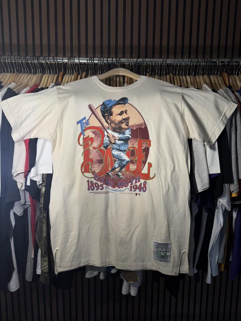 Salem Sportswear Cooperstown Collection NY Yankees Babe R. Caricature - Large Size US L / EU 52-54 / 3 - 1 Thumbnail