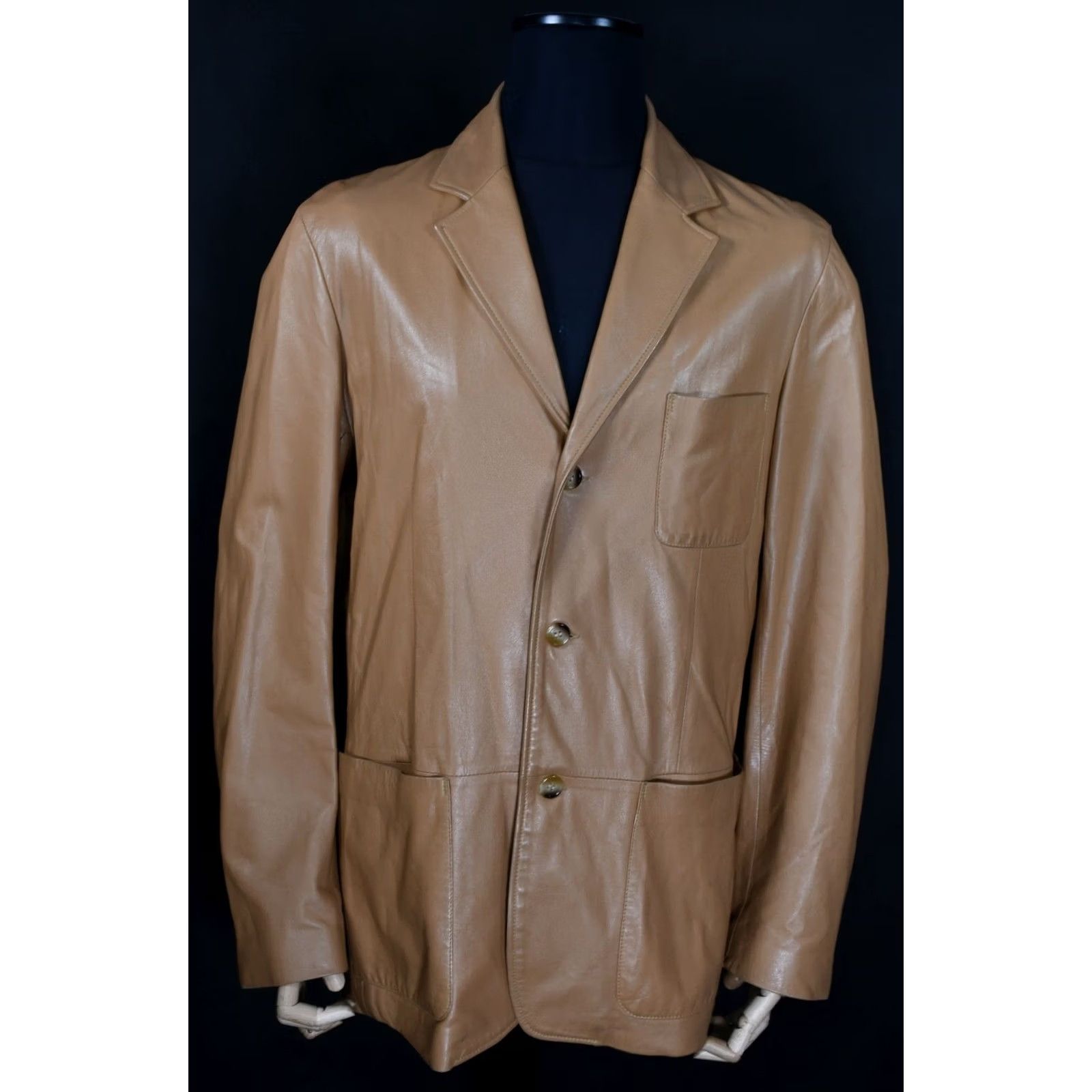 Bally BALLY Jacket Men Leather Brown 44 Size 44 Vintage? Size US S / EU 44-46 / 1 - 4 Thumbnail