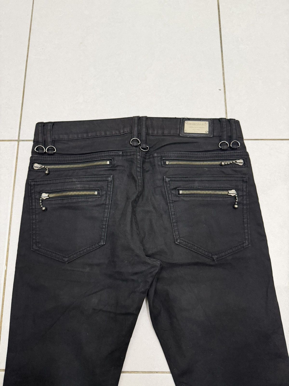 BUFFALO BOBS BUFFALO BOBS Denim Low Flare Jeans Choice Of Playboy Punks Size US 31 - 12 Thumbnail