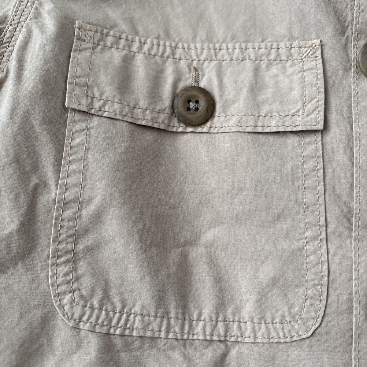 Altea Altea Beige Cotton Shirt Jacket US Size S Made In Italy Size US S / EU 44-46 / 1 - 5 Thumbnail