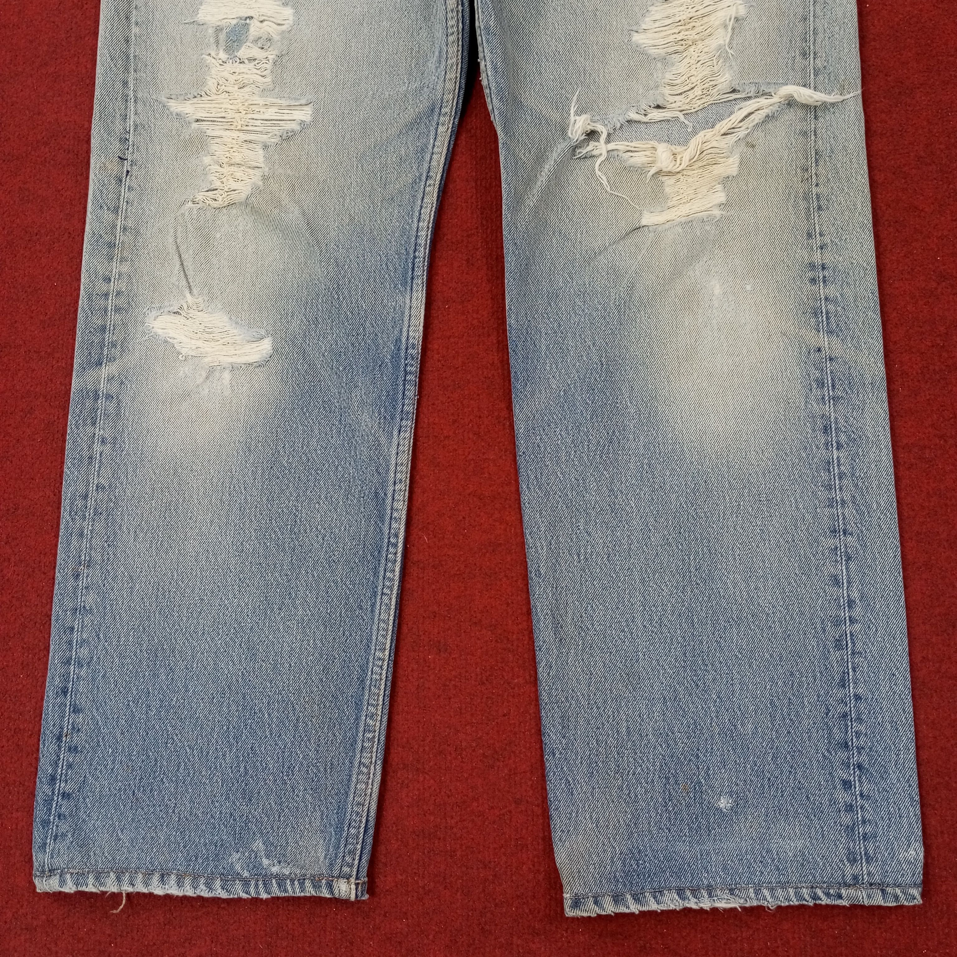 Levi's Levis Made In USA Distressed Jeans c252n11 Size US 36 / EU 52 - 3 Thumbnail