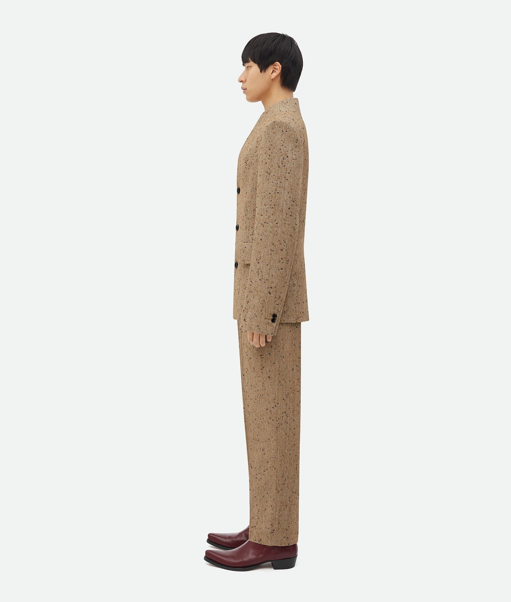 Bottega Veneta o1w1db10525 Knotted Wool Funnel Neck Jacket in Camel/Fondant Size US S / EU 44-46 / 1 - 2 Thumbnail