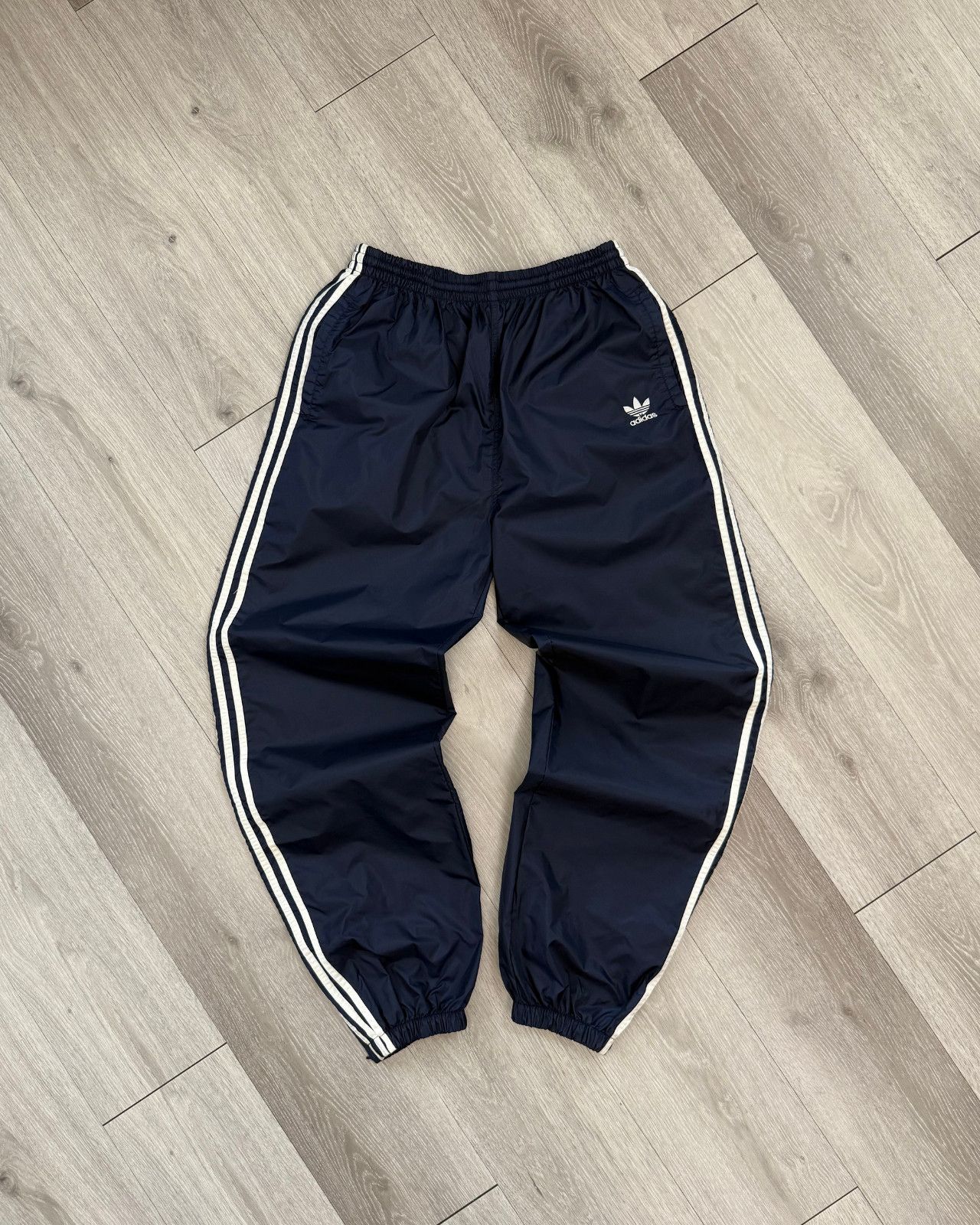 Adidas Vintage Adidas Trefoil Navy Blue Jogger Track Pants - Large Size US 28 / EU 44 - 1 Thumbnail