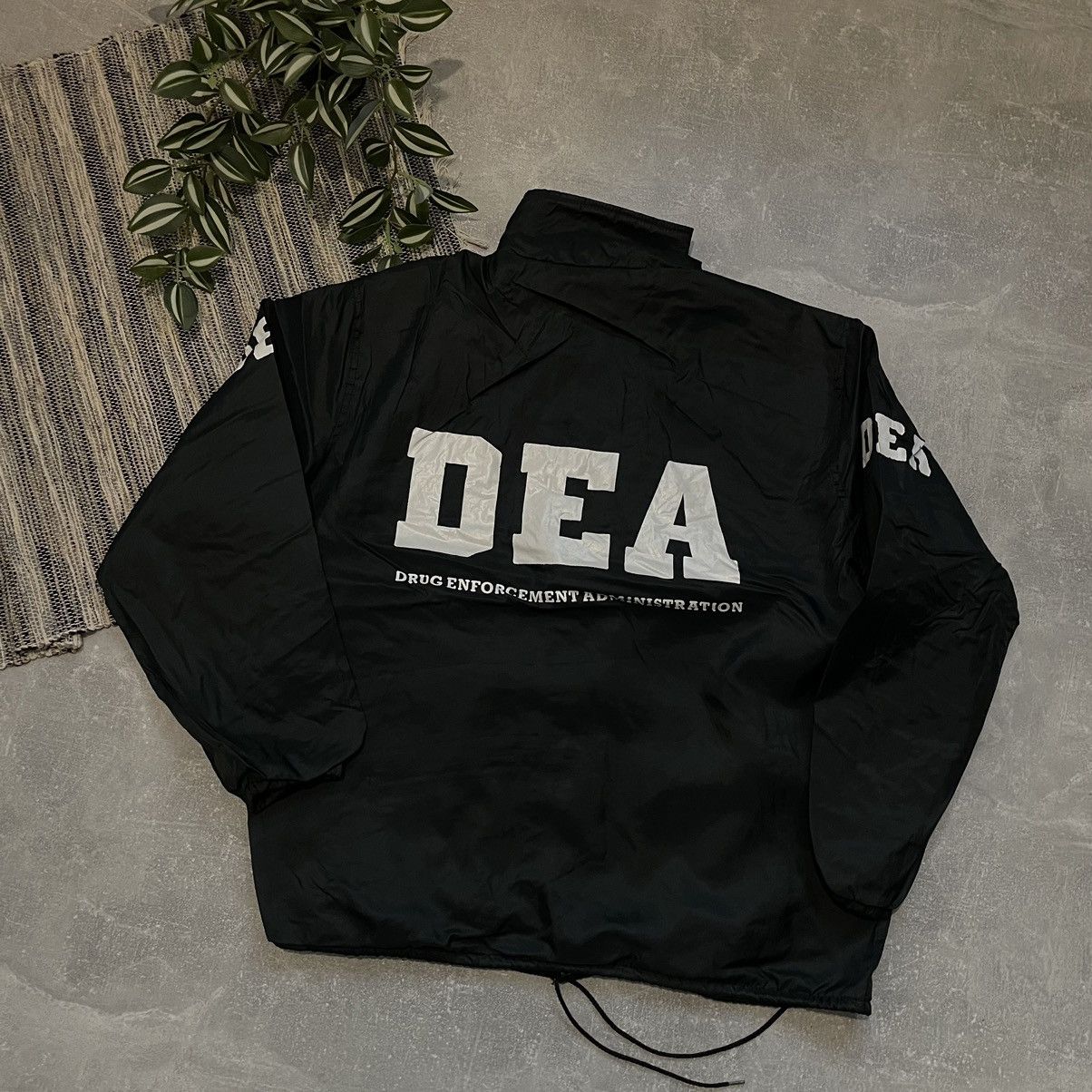 Vintage DEA Drug Enforcment Agency Light Nylon Coach Jacket