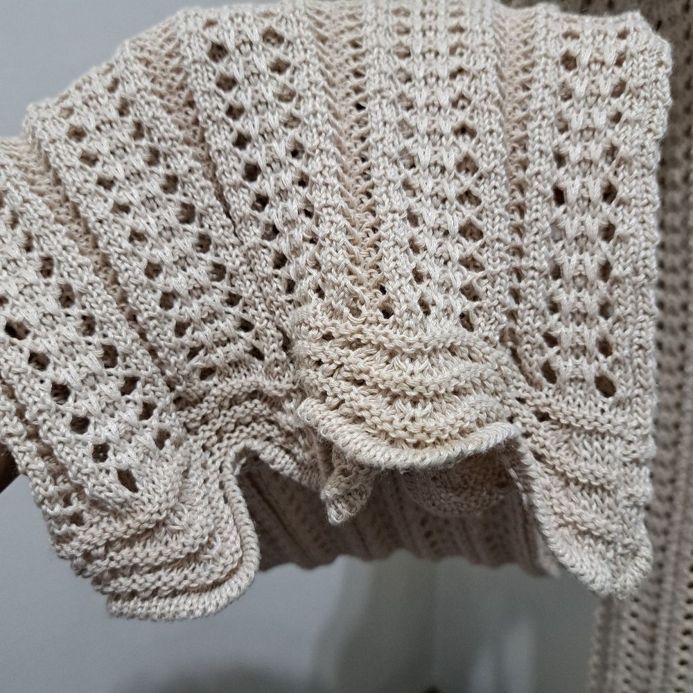 Other Solitaire 2 Piece Set Crochet Boho Knit Top/Pants Cover Up L Size 34" / US 12 / IT 48 - 12 Thumbnail