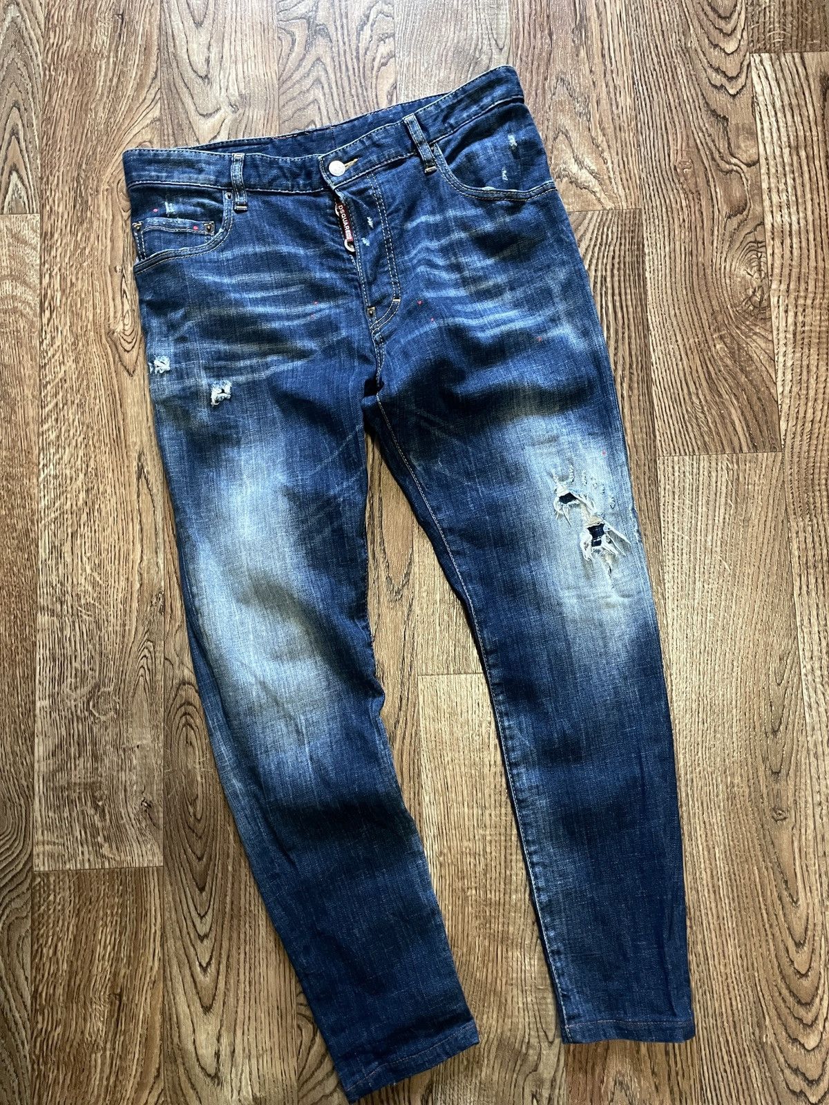 Dsquared2 Skinny Fit Dsquared2 Jeans Distressed Denim Size US 36 / EU 52 - 2 Thumbnail
