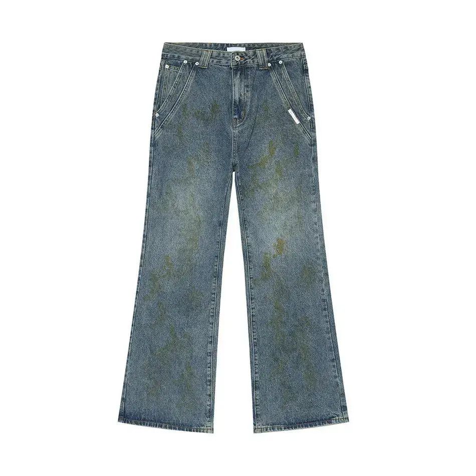 Japanese Brand Retro loose straight leg wide leg jeans Size US 32 / EU 48 - 6 Thumbnail