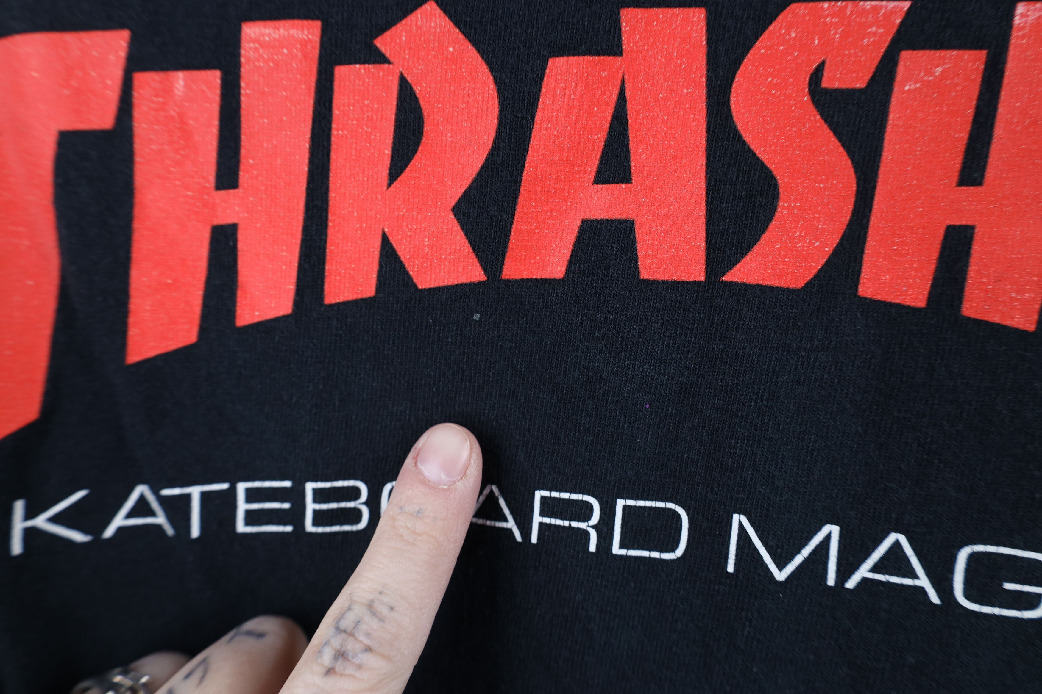 Vintage Vintage Thrasher Magazine Spell Out Skateboarding T-Shirt Size US M / EU 48-50 / 2 - 6 Thumbnail