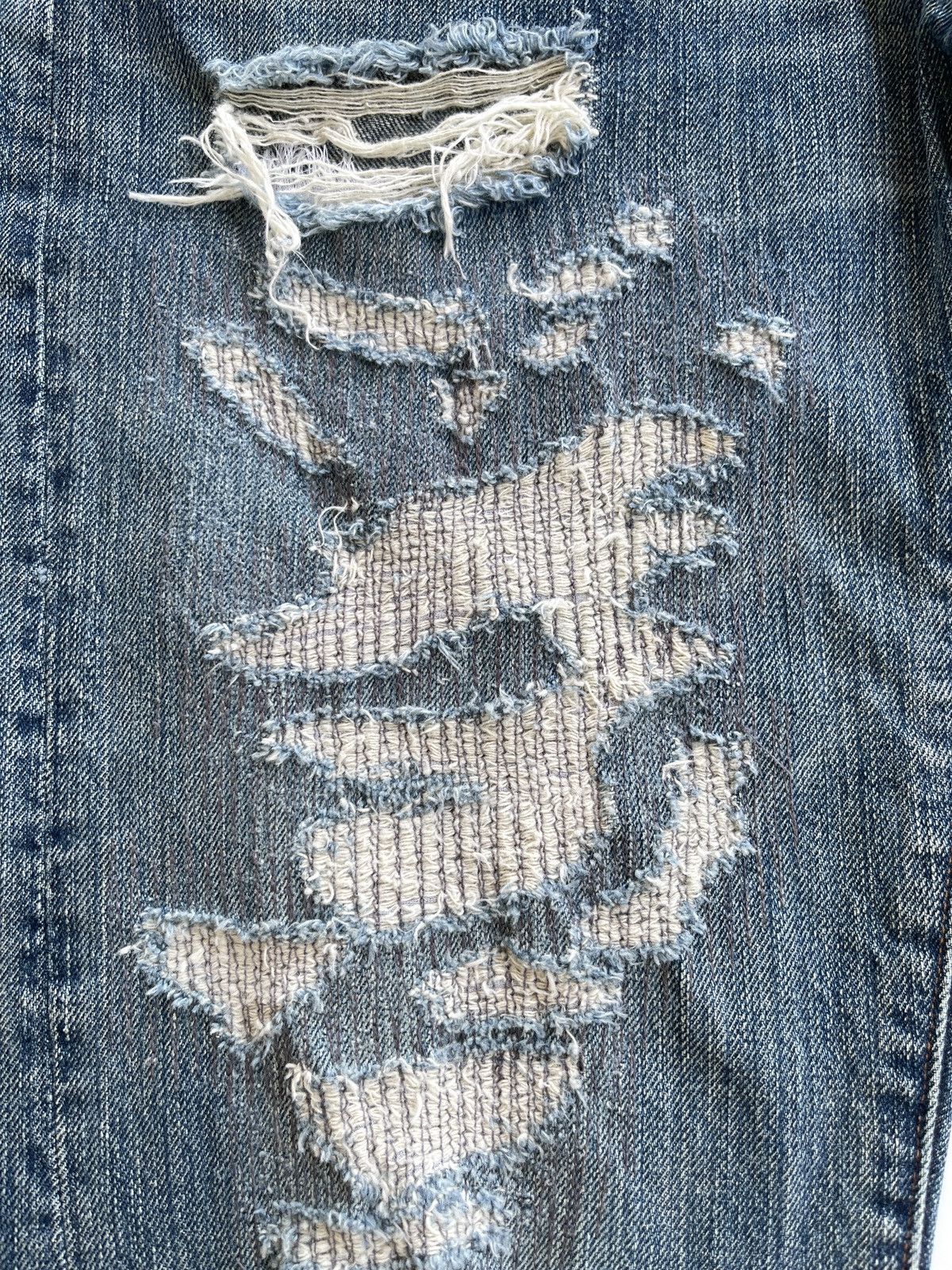 Japanese Brand Vintage RNa Slang Ripped Distressed Jeans Size US 31 - 10 Thumbnail